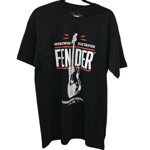 Fender Worldwide Electrified Black Tshirt